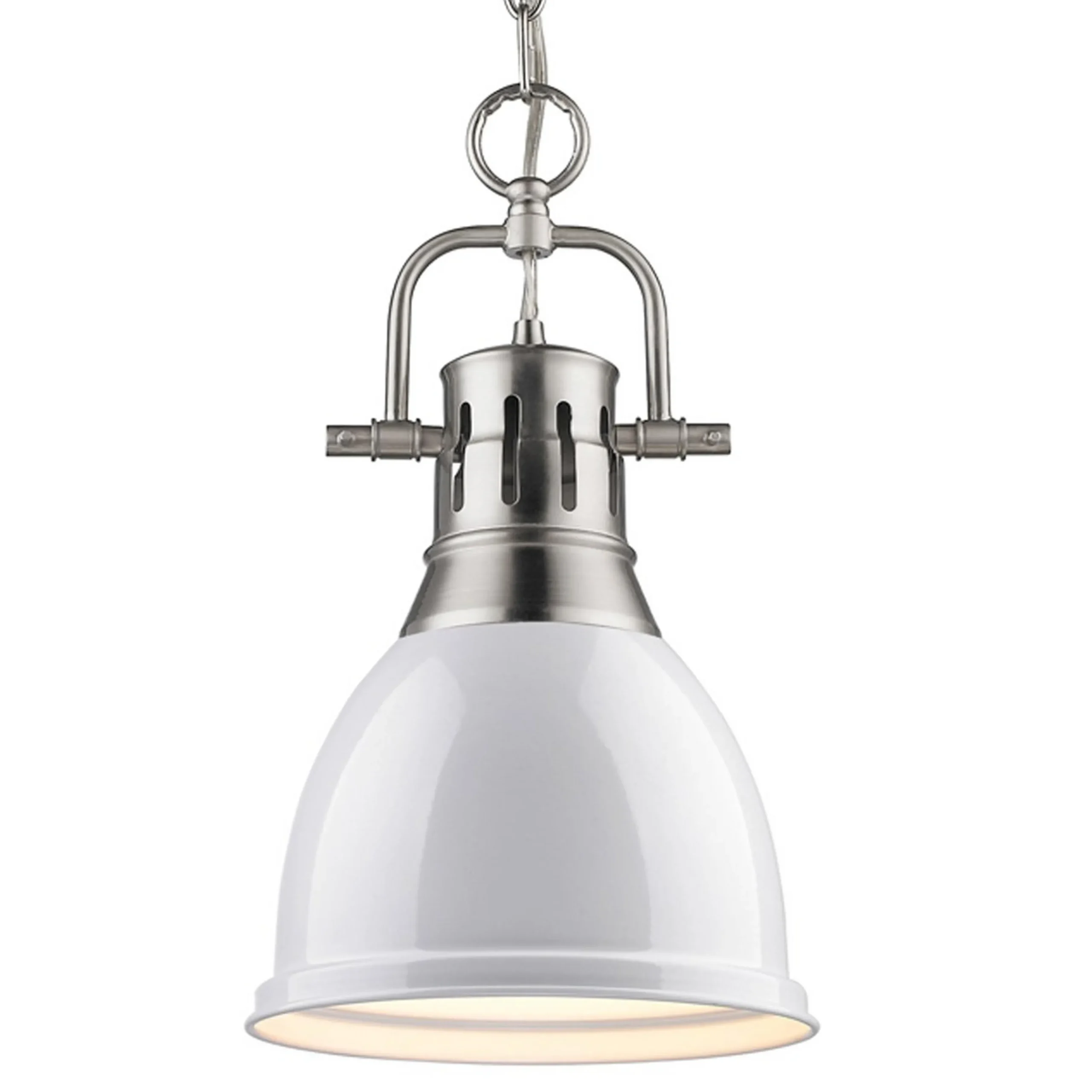 Classic Dome Shade Pendant Light with Chain - Small