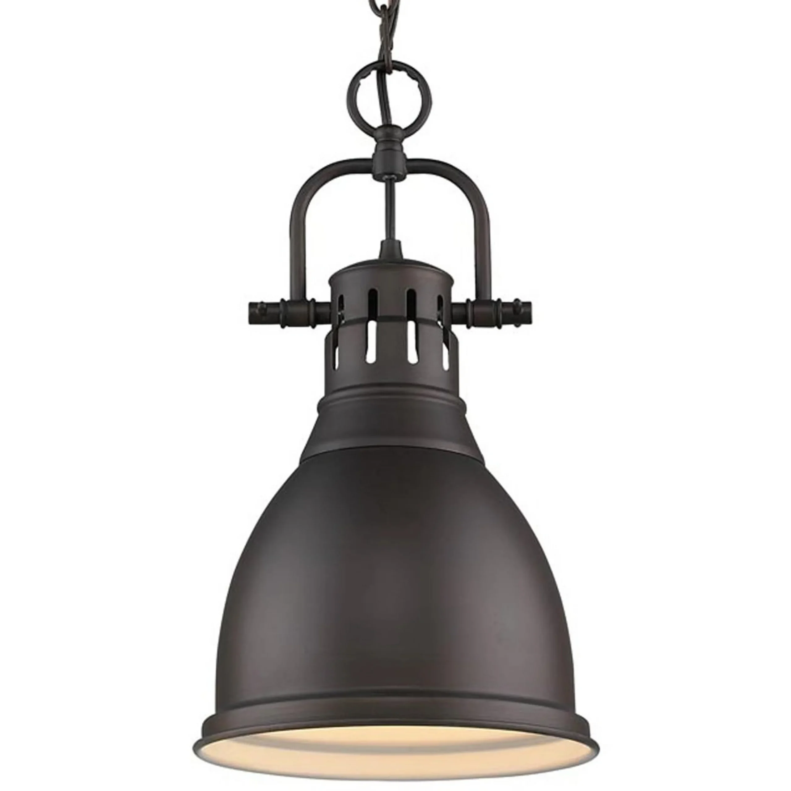 Classic Dome Shade Pendant Light with Chain - Small