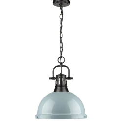 Classic Dome Shade Pendant Light with Chain - Large