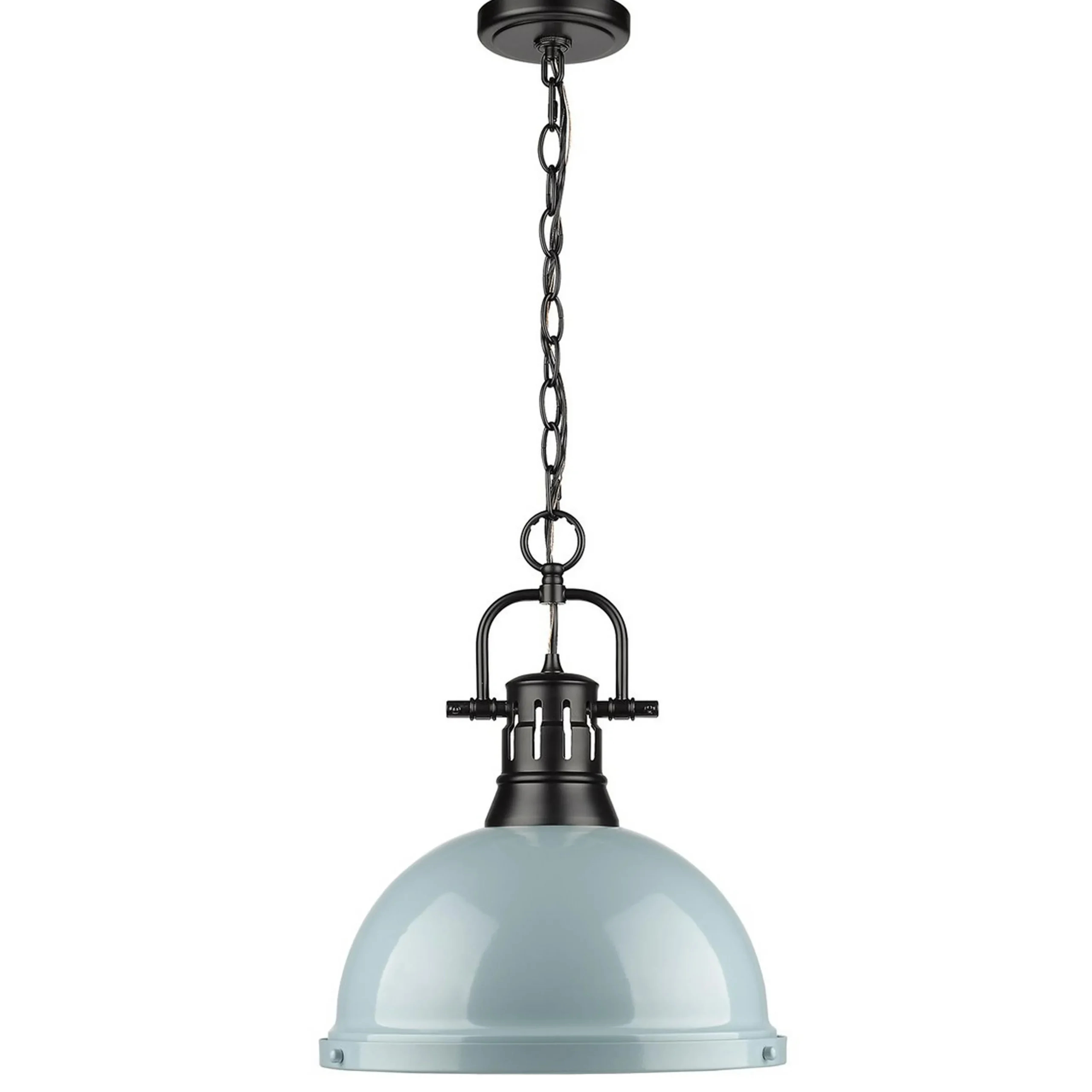 Classic Dome Shade Pendant Light with Chain - Large