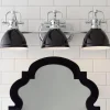 Classic Dome Shade Vanity Light - 3 Light