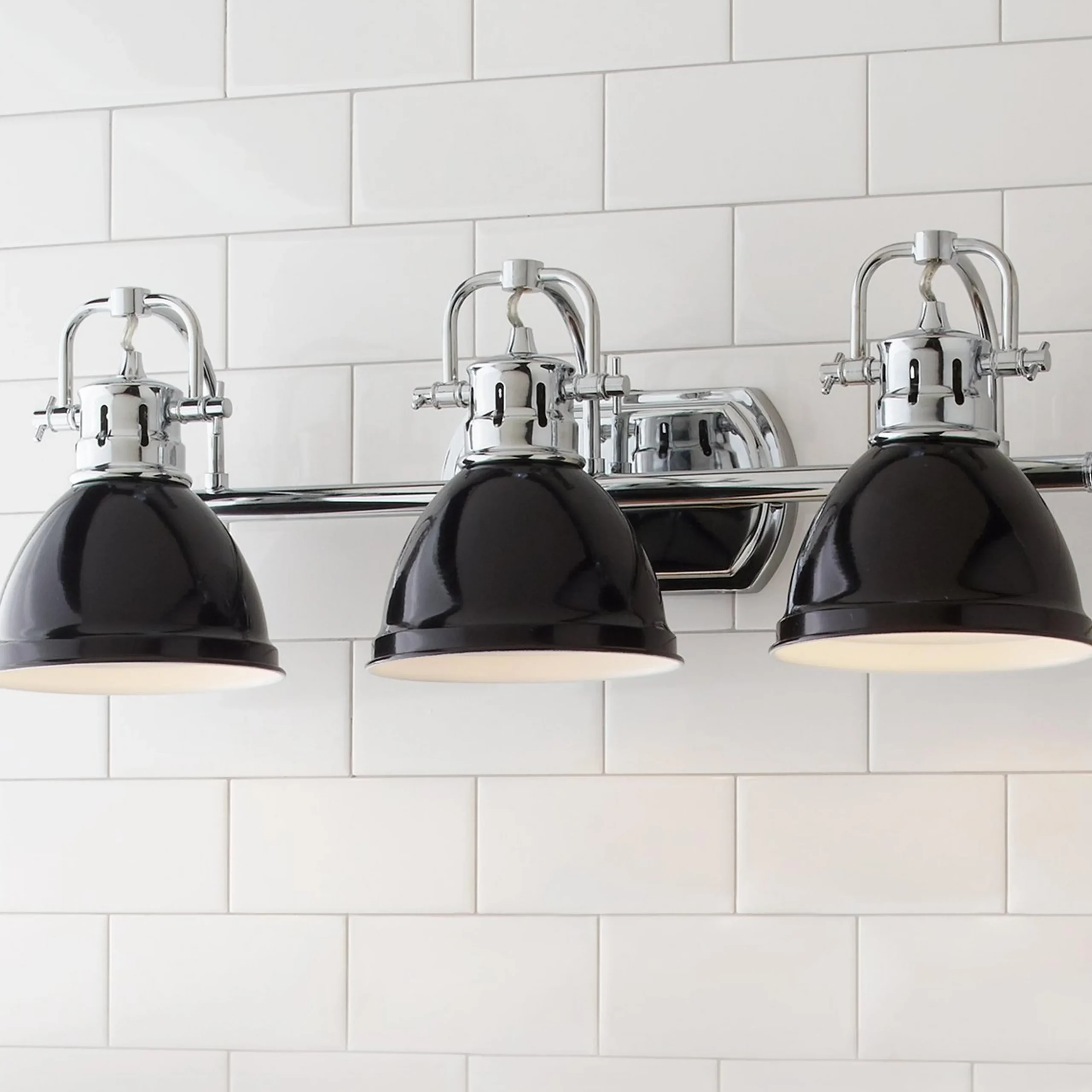 Classic Dome Shade Vanity Light - 3 Light