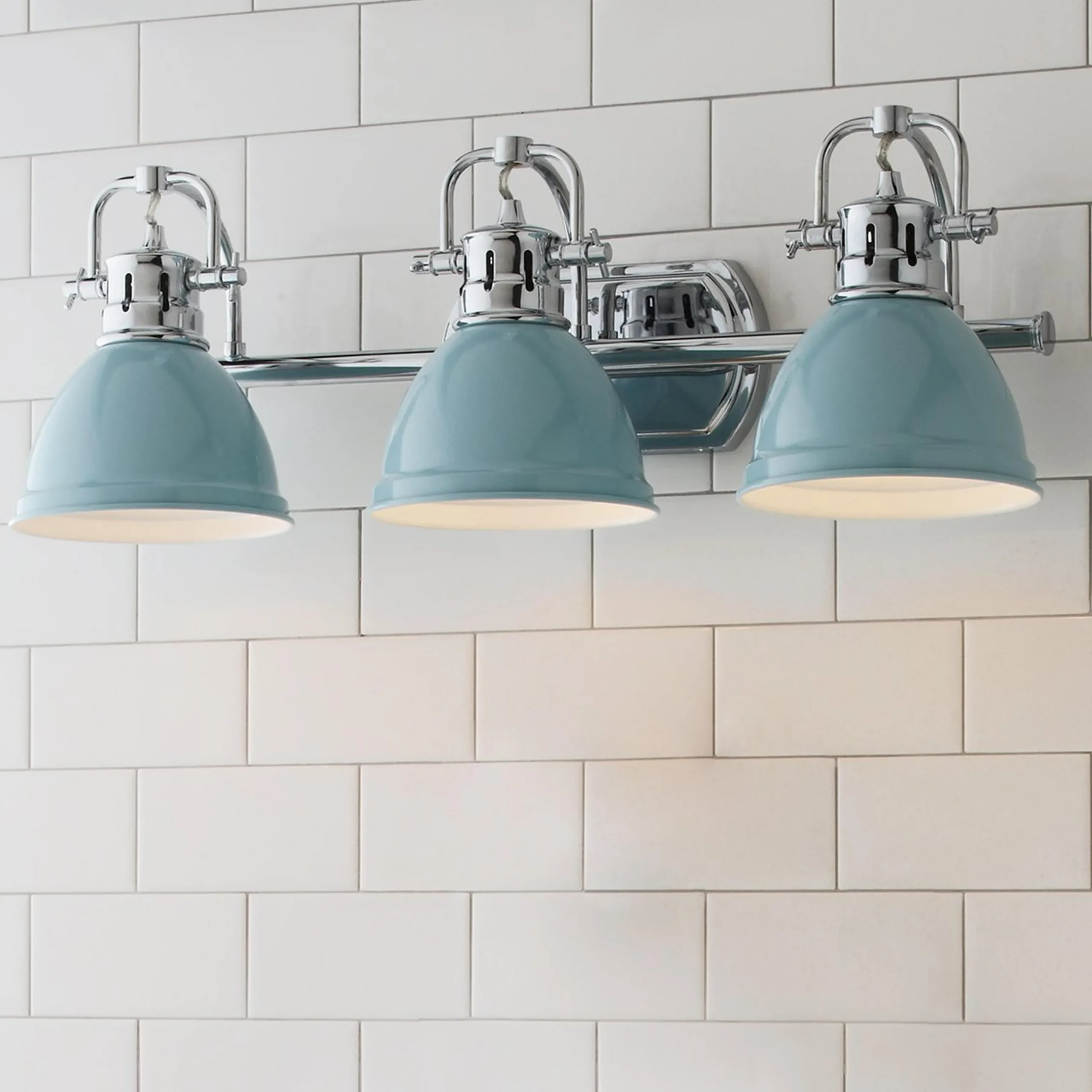 Classic Dome Shade Vanity Light - 3 Light