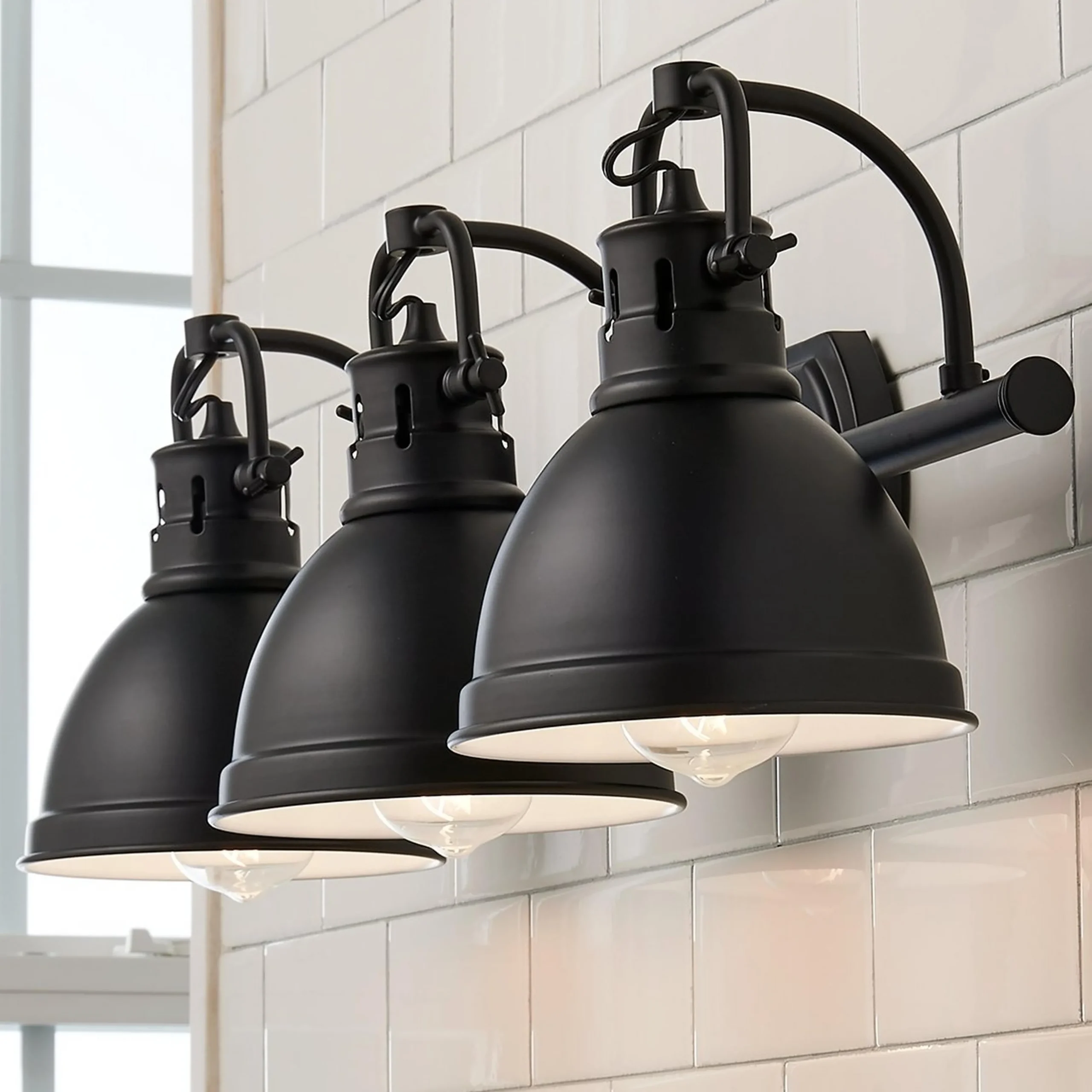 Classic Dome Shade Vanity Light - 3 Light