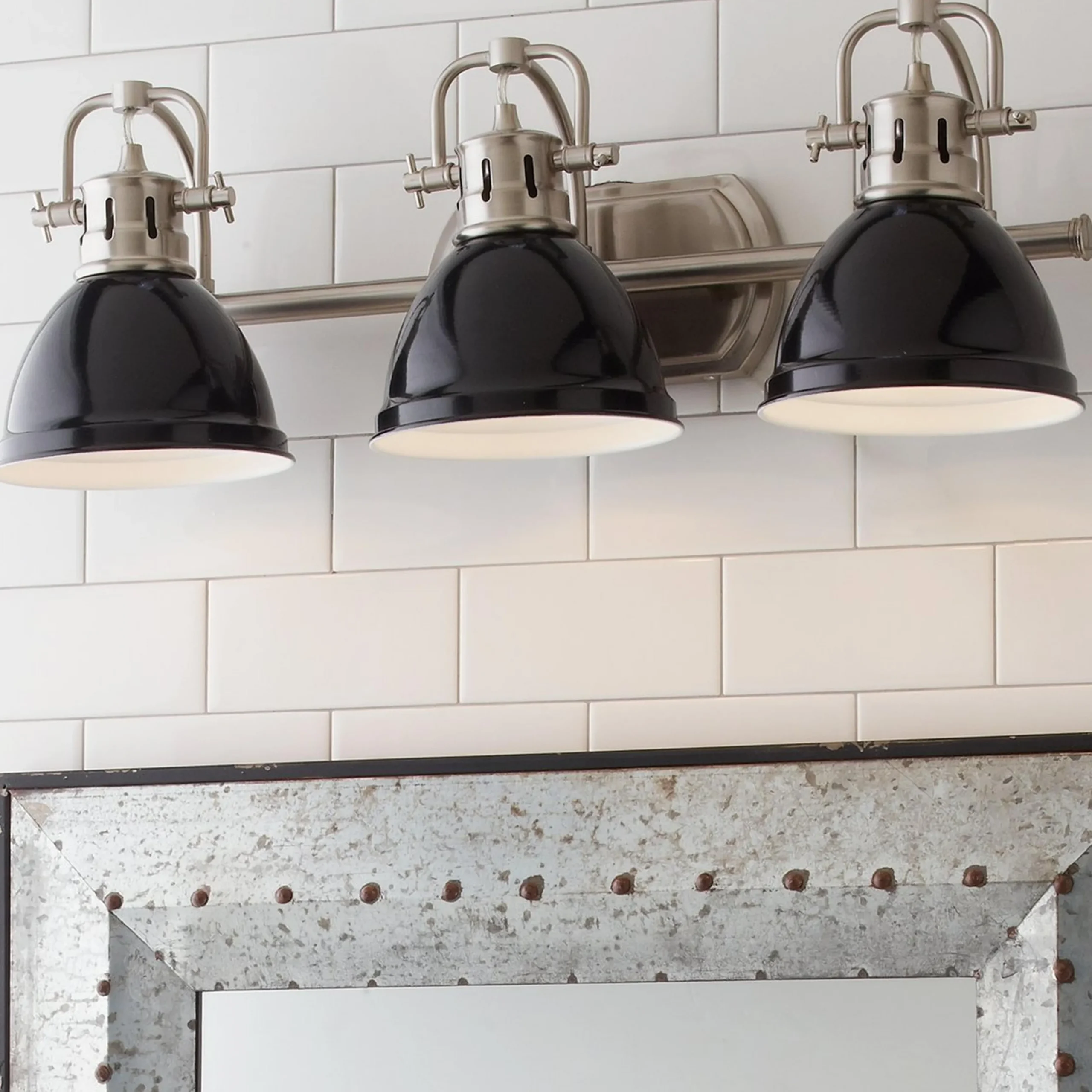 Classic Dome Shade Vanity Light - 3 Light