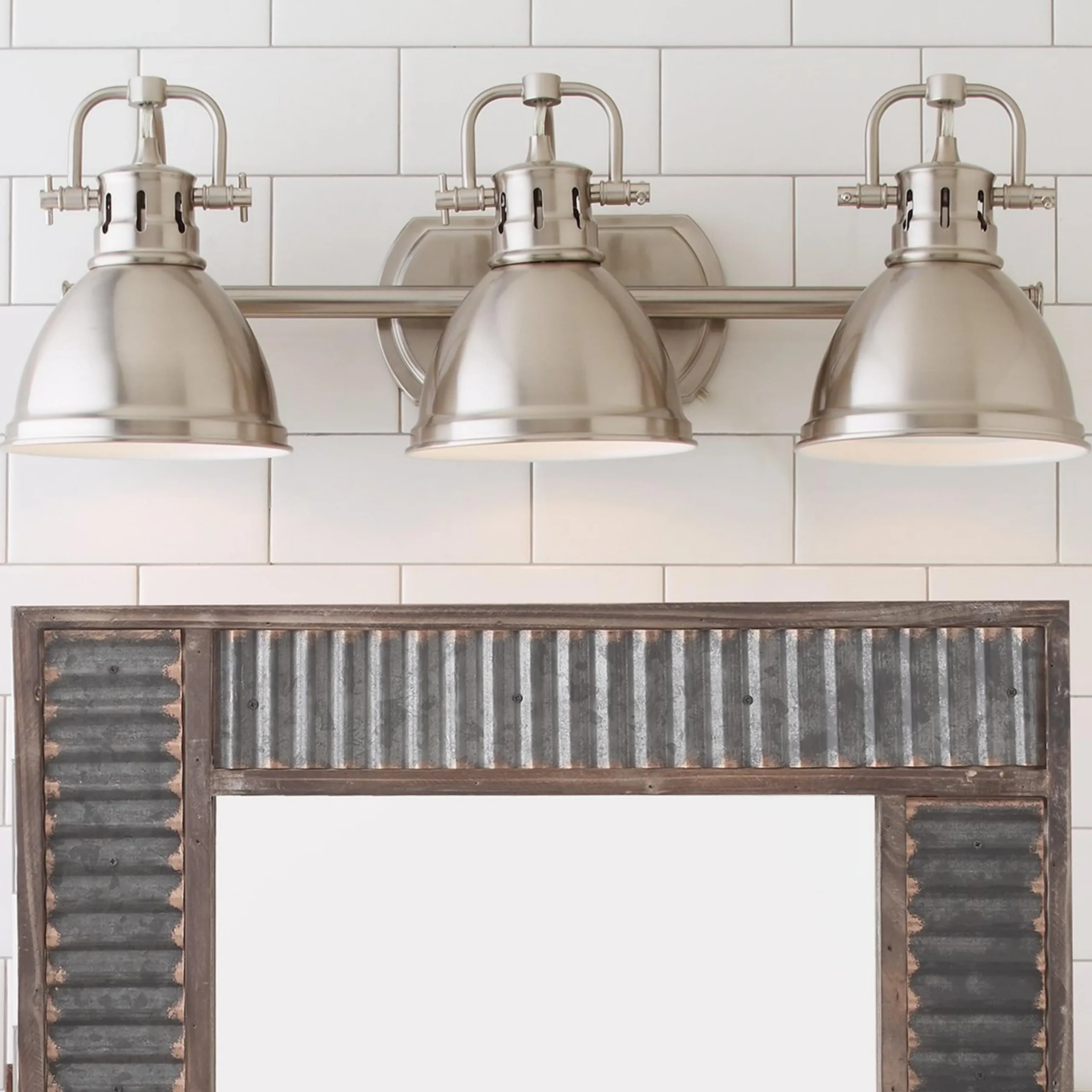 Classic Dome Shade Vanity Light - 3 Light