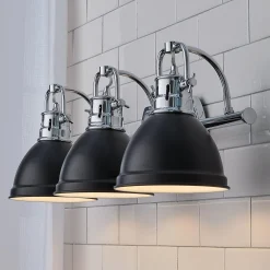 Classic Dome Shade Vanity Light - 3 Light