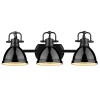 Classic Dome Shade Vanity Light - 3 Light