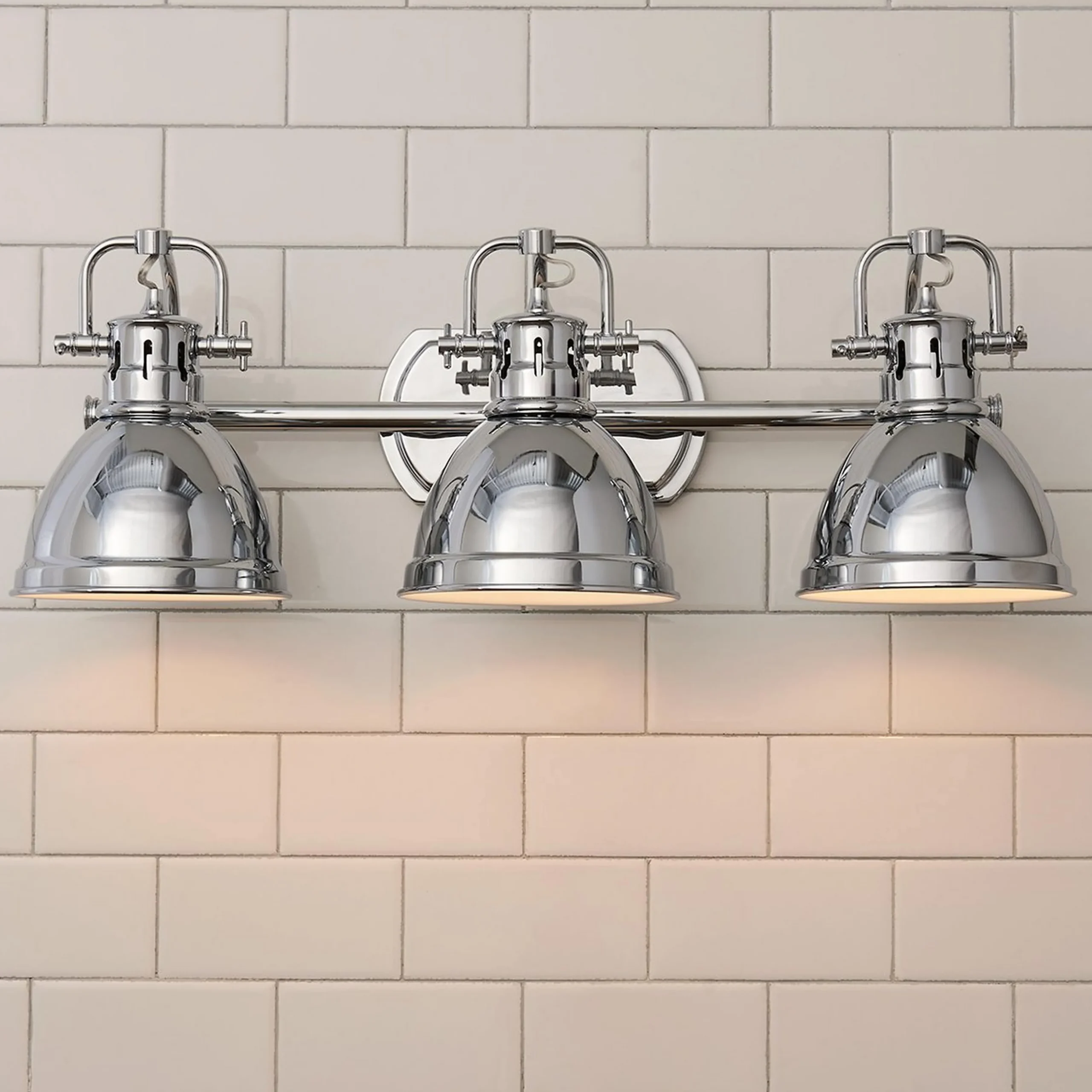 Classic Dome Shade Vanity Light - 3 Light
