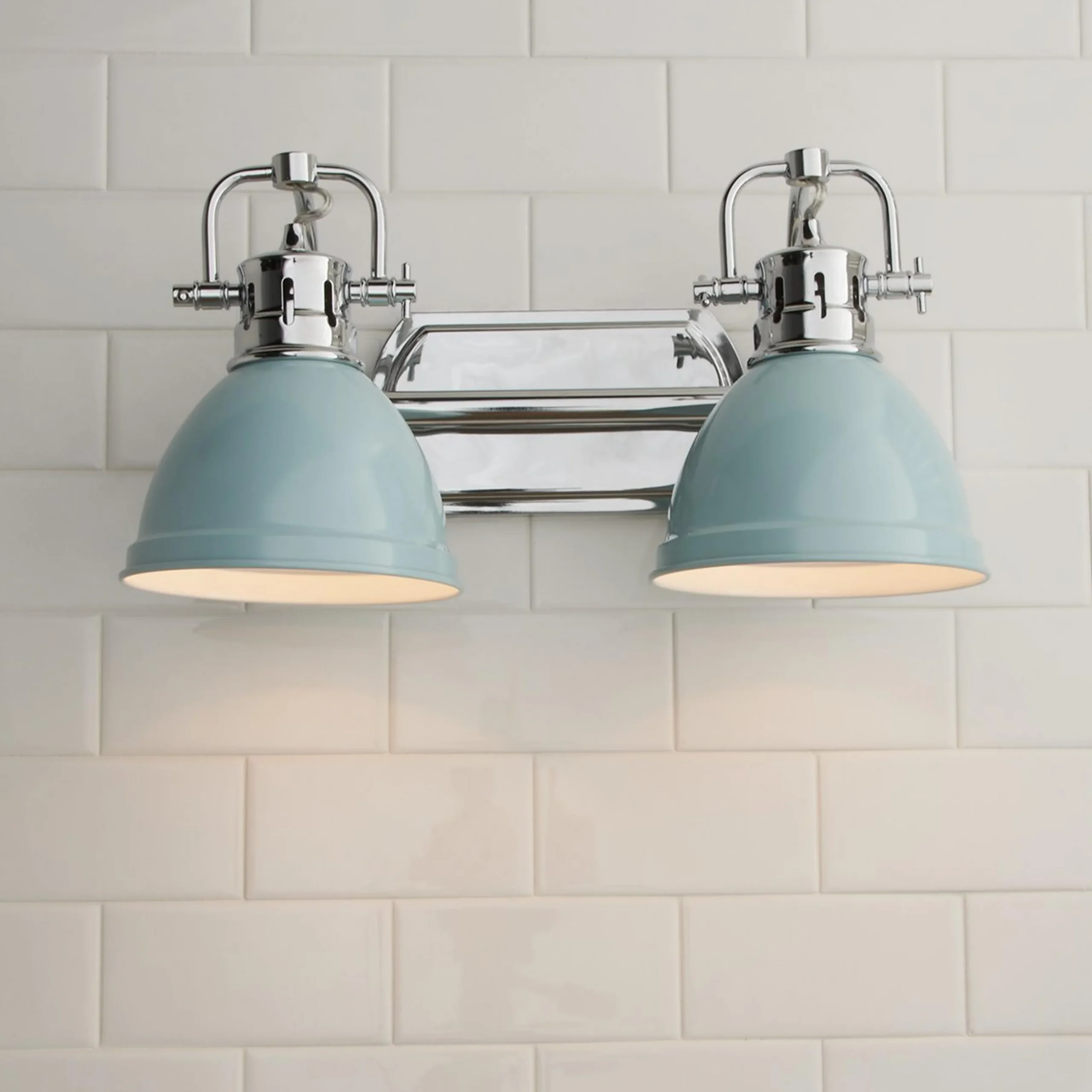 Classic Dome Shade Vanity Light - 2 Light