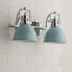 Classic Dome Shade Vanity Light - 2 Light