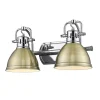 Classic Dome Shade Vanity Light - 2 Light