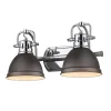 Classic Dome Shade Vanity Light - 2 Light
