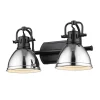 Classic Dome Shade Vanity Light - 2 Light