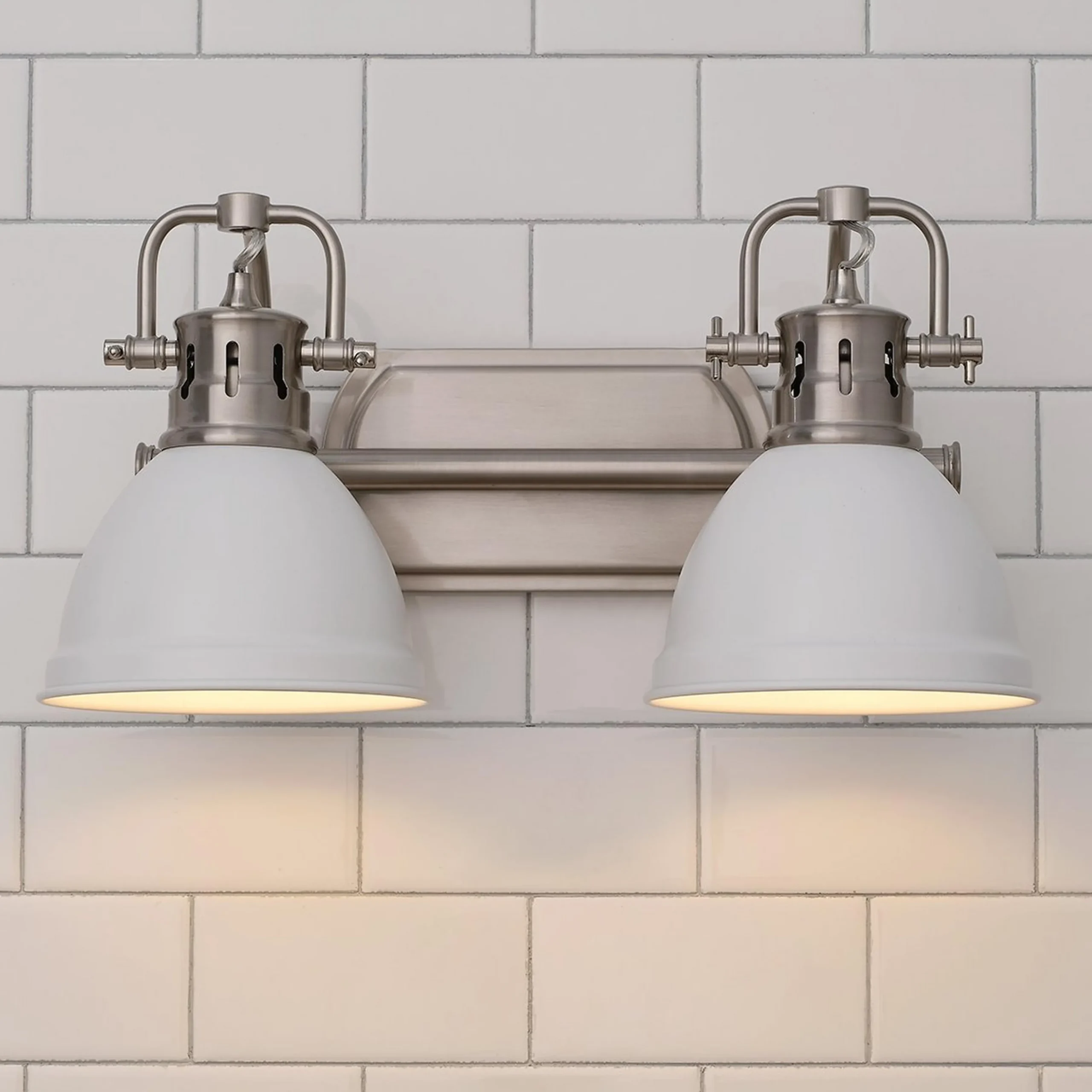 Classic Dome Shade Vanity Light - 2 Light