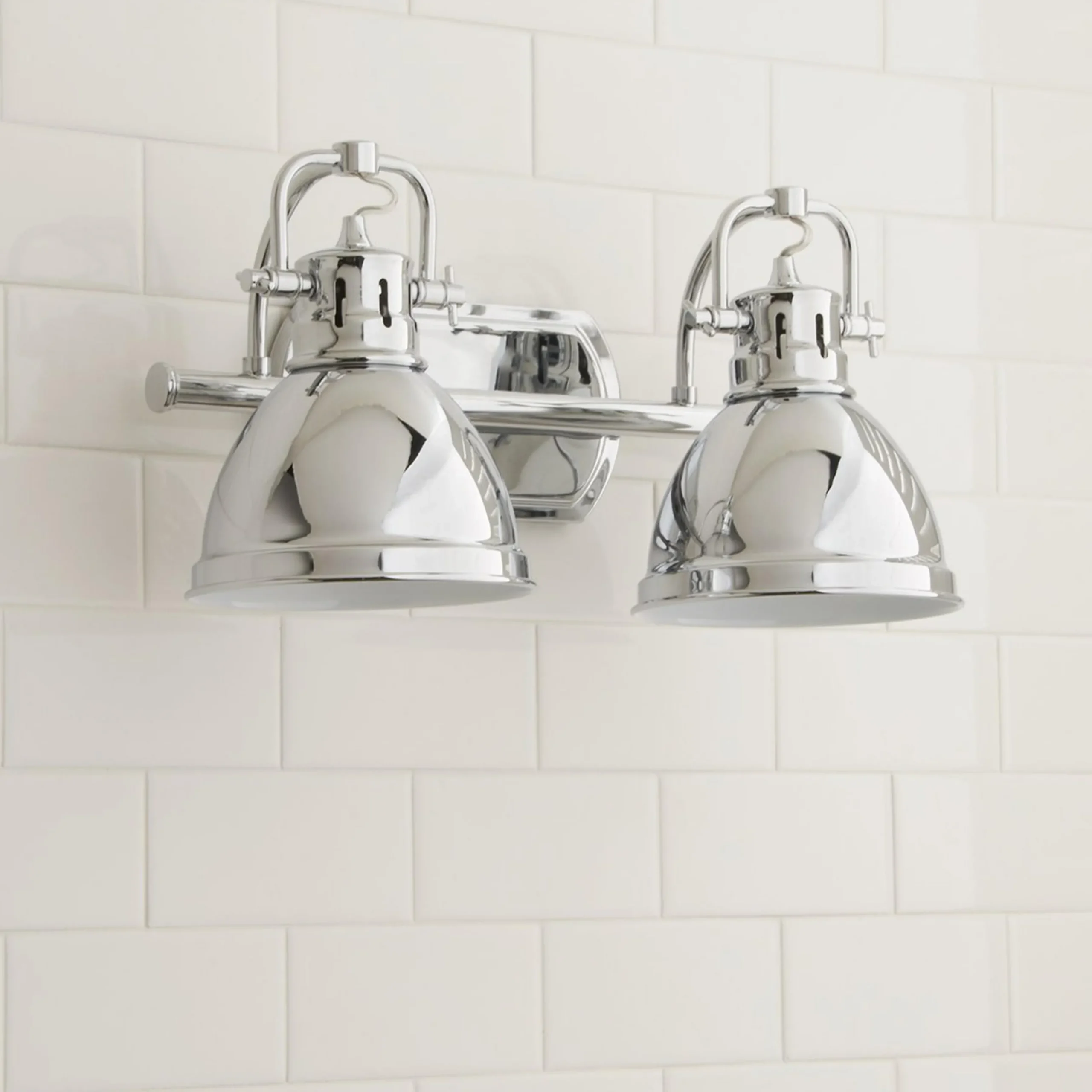 Classic Dome Shade Vanity Light - 2 Light
