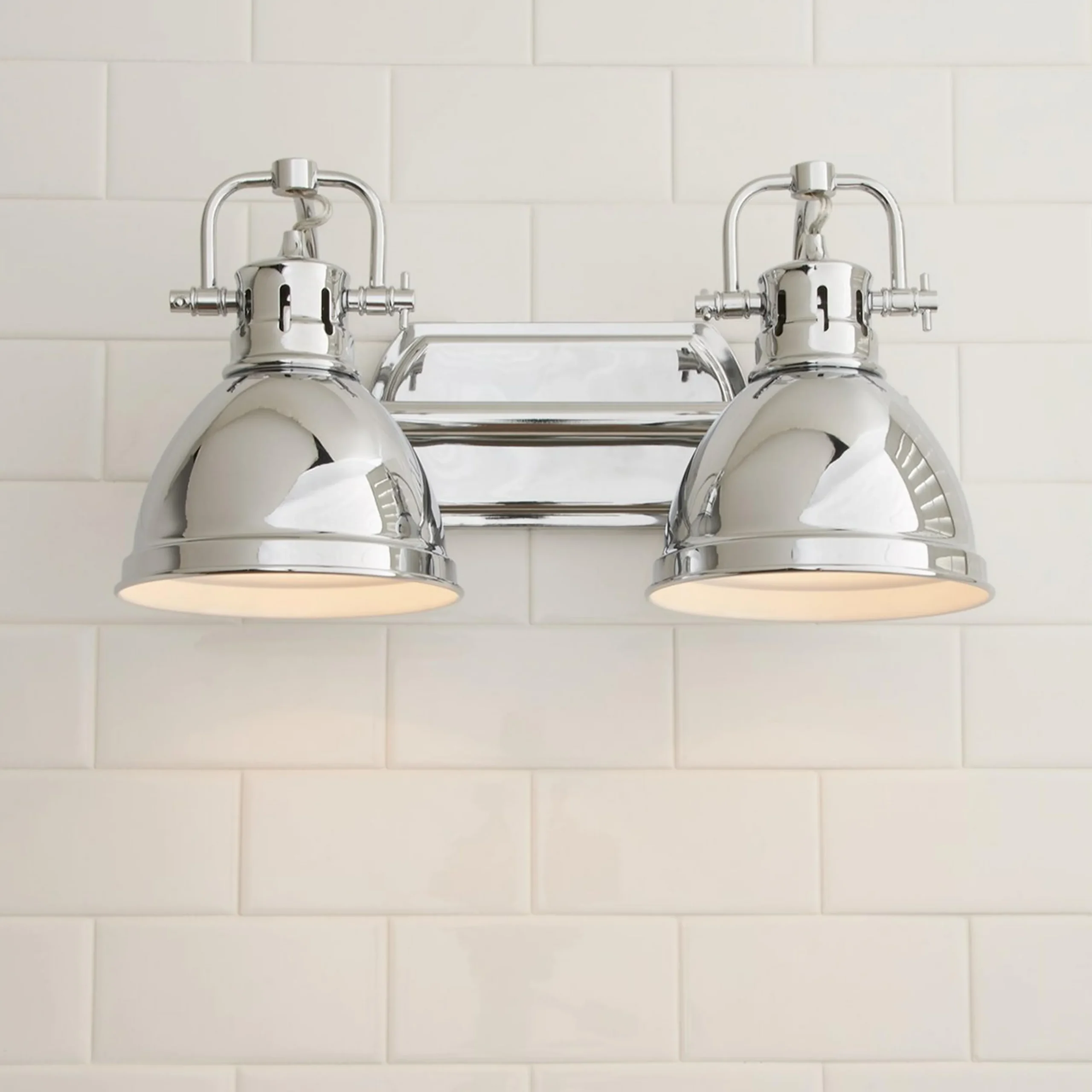 Classic Dome Shade Vanity Light - 2 Light