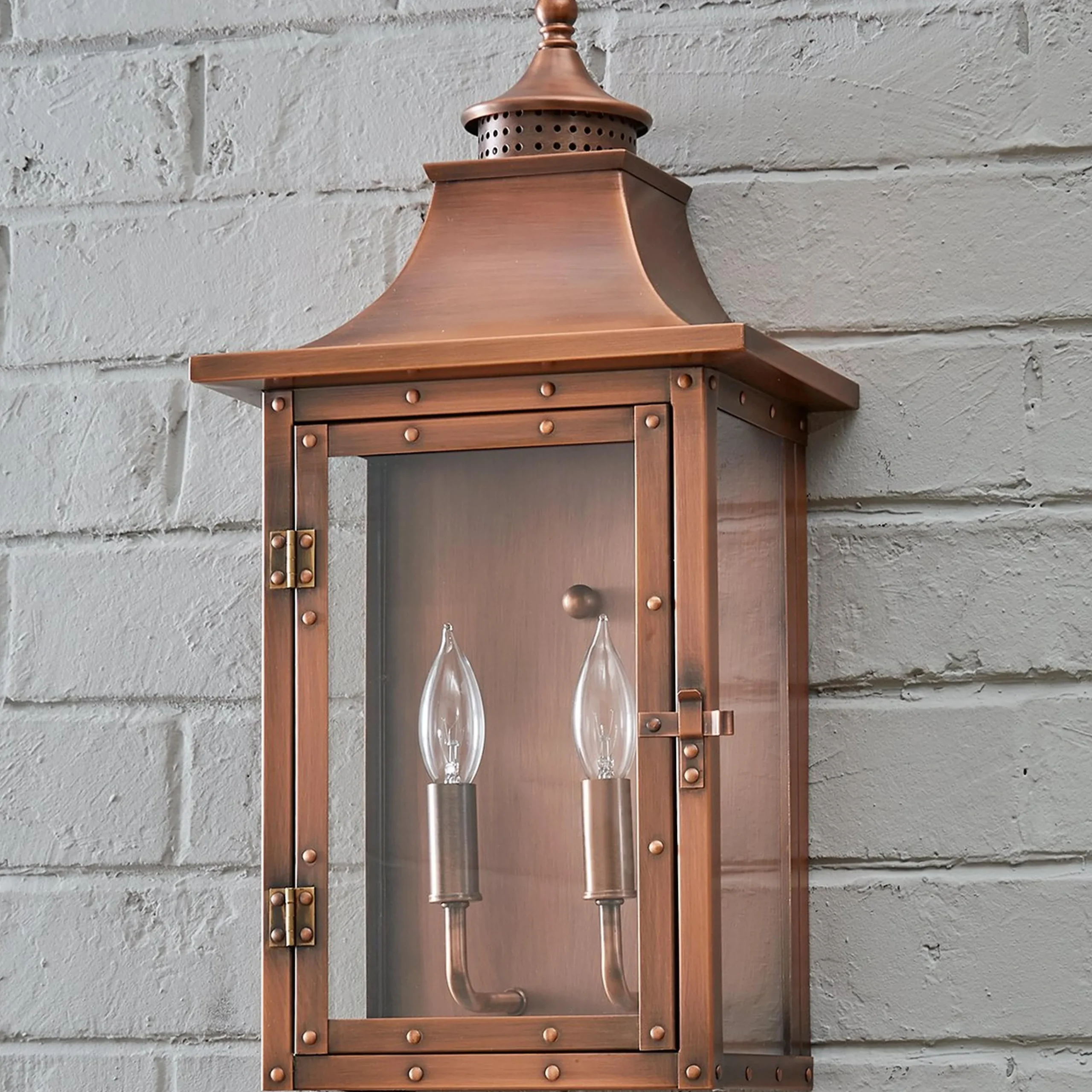 Classic Vented Hood Outdoor Sconce - Large