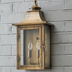 Classic Vented Hood Outdoor Sconce - Large