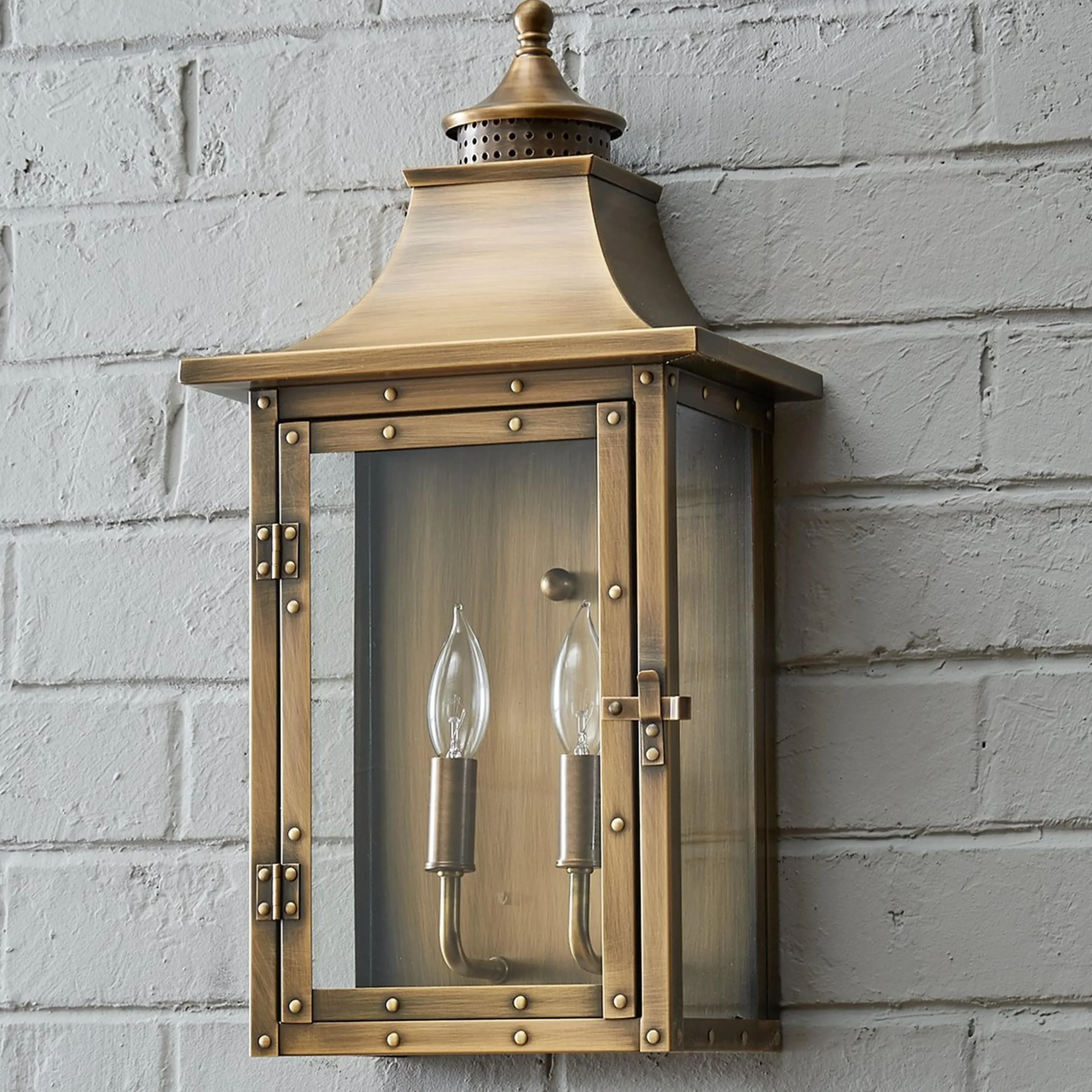 Classic Vented Hood Outdoor Sconce - Large