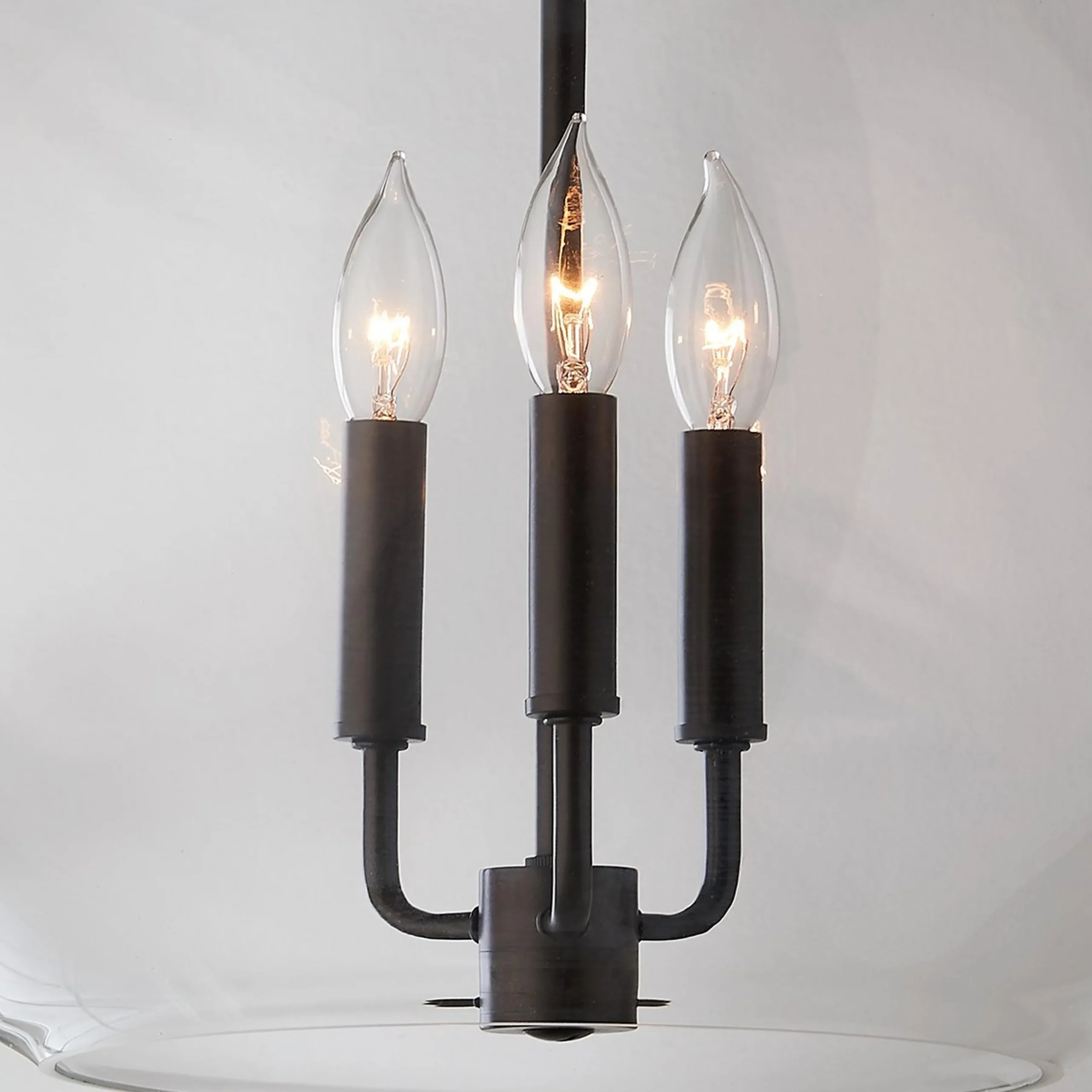 Clear Glass Sphere Chandelier