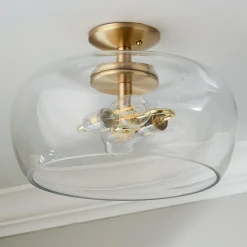 Clearly Cool Semi-Flush Ceiling Light