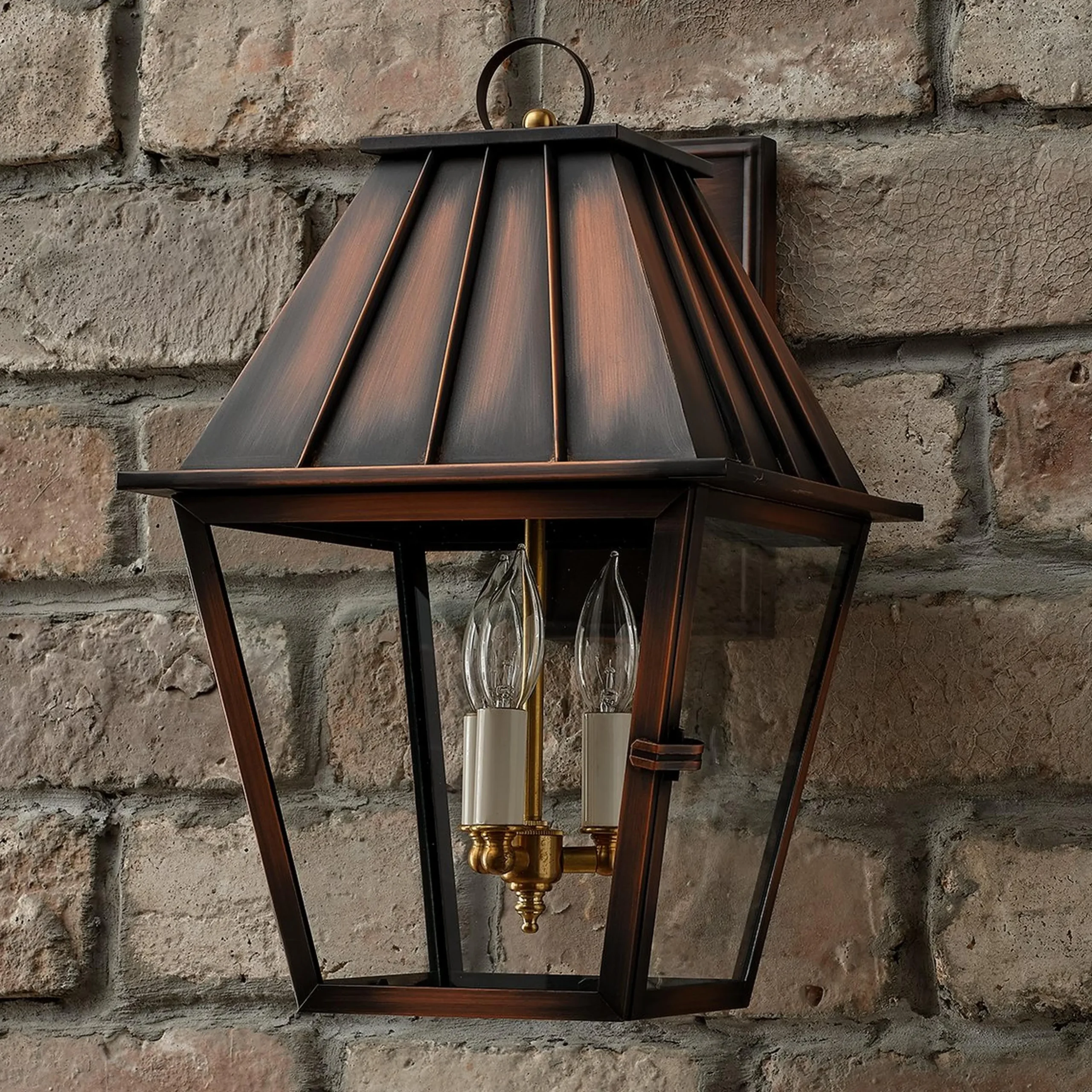 Colonial Metalcrafts Mansard Outdoor Carriage Light - Large