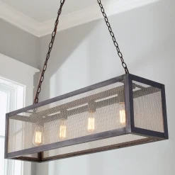 Colonial Metalcrafts Mesh Island Chandelier