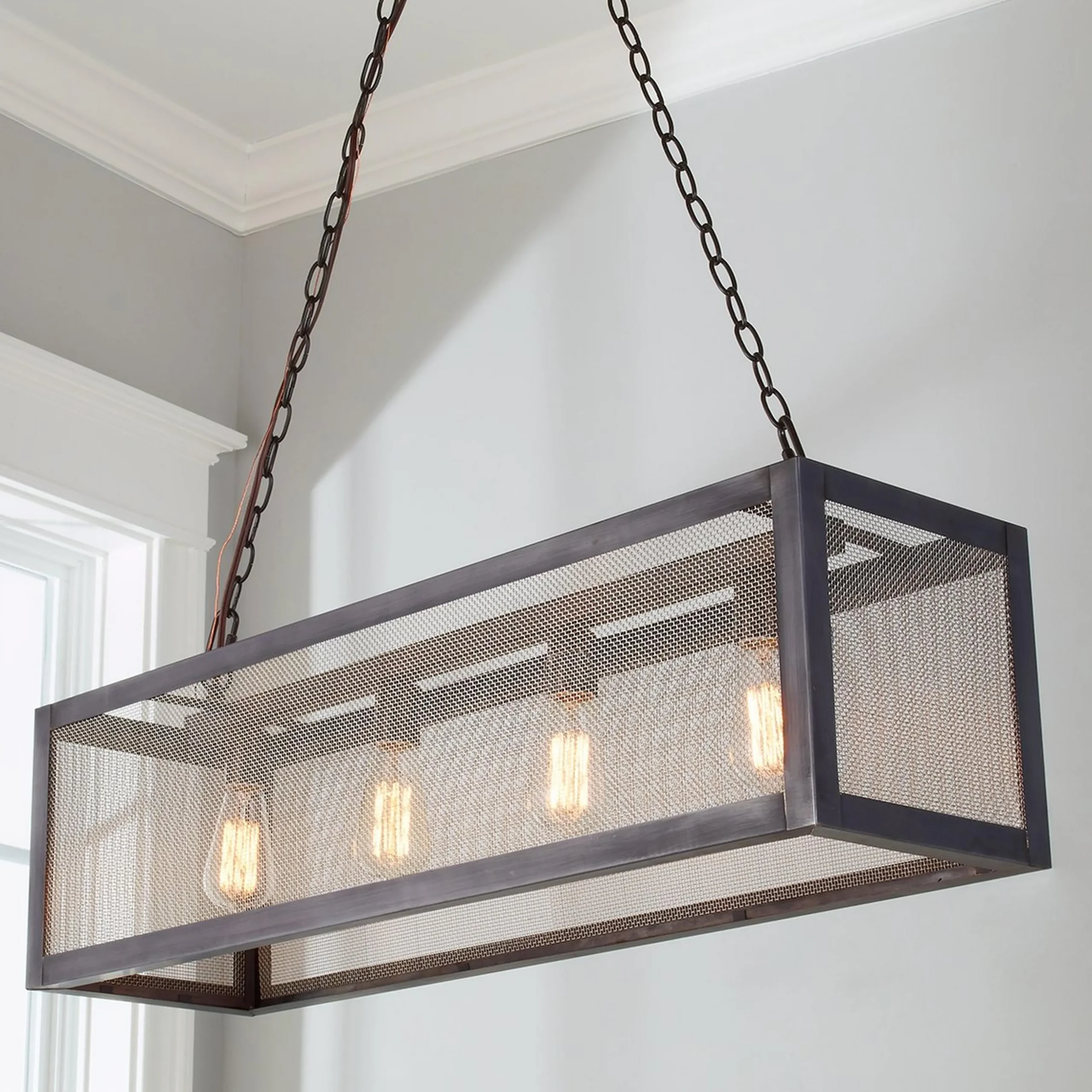 Colonial Metalcrafts Mesh Island Chandelier