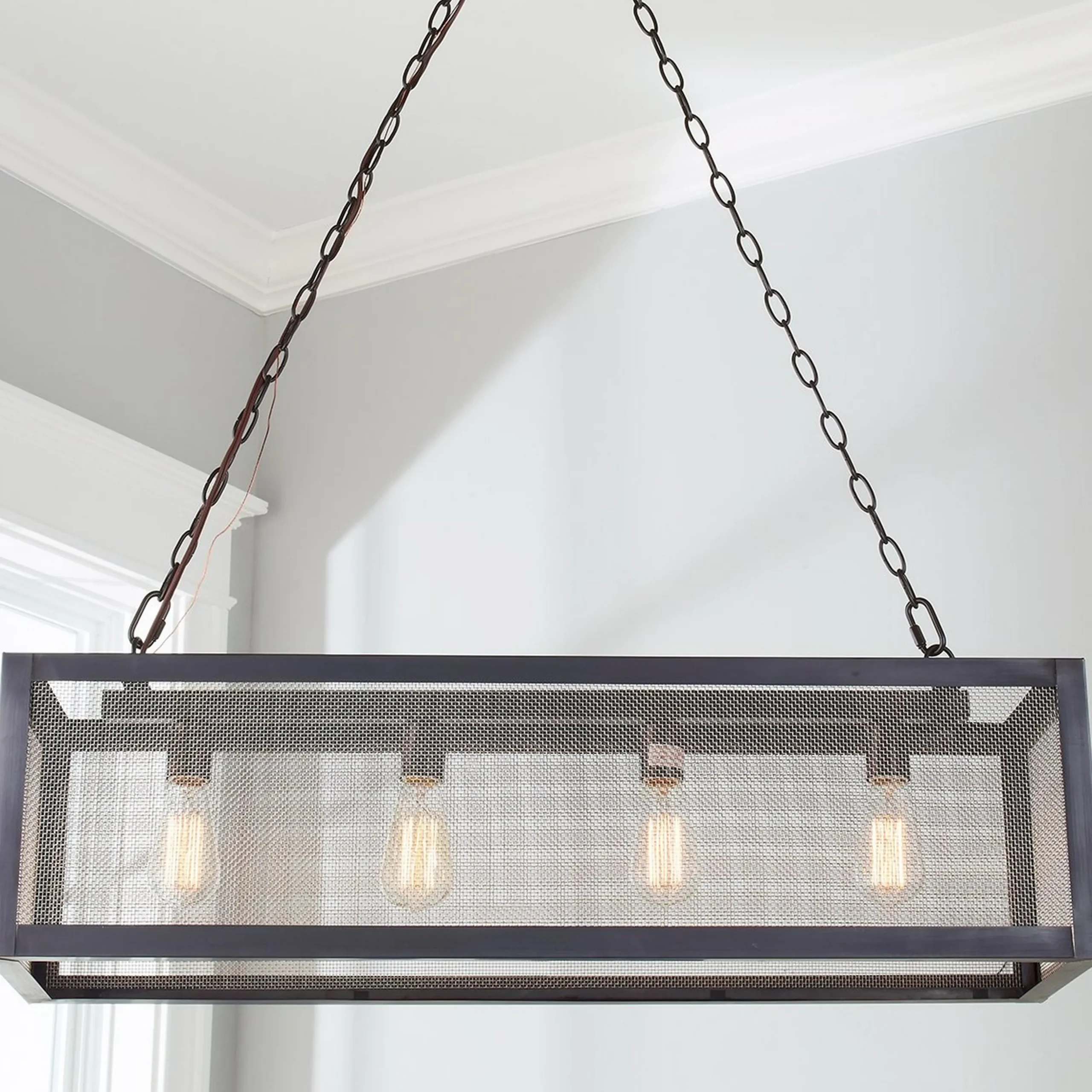Colonial Metalcrafts Mesh Island Chandelier