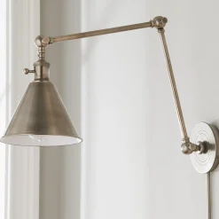 Cone Pivot Shade Double Joint Swing Arm