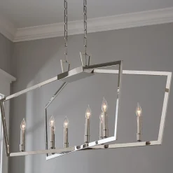Conservative Contemporary Island Chandelier