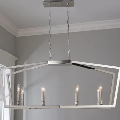 Conservative Contemporary Island Chandelier