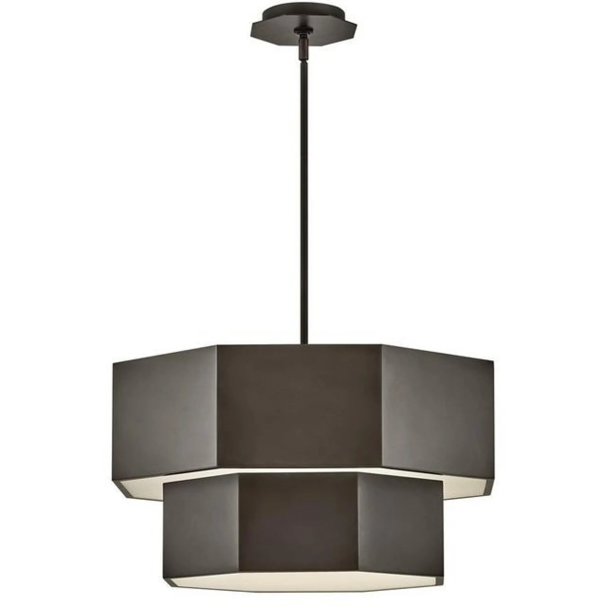 Contemporary Hexagon Convertible Chandelier