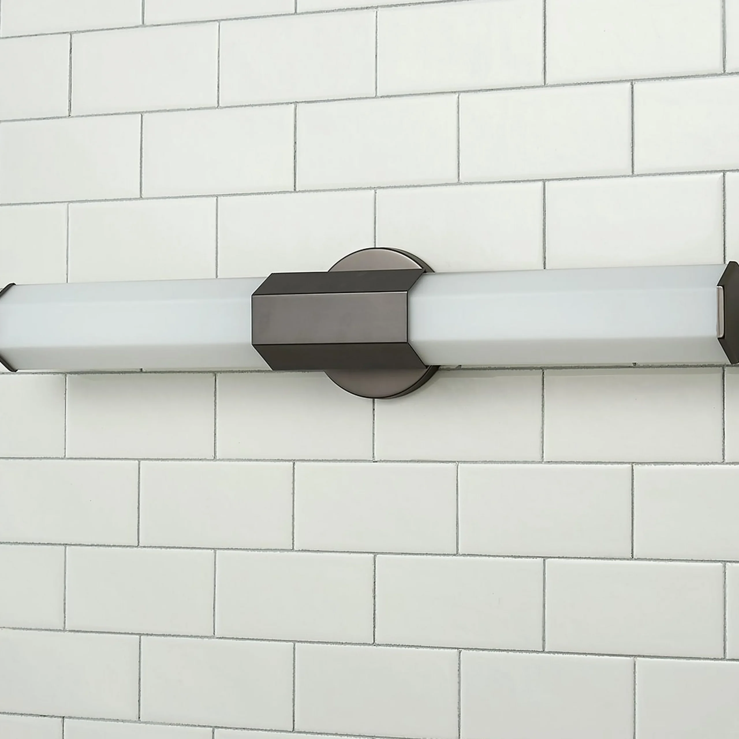 Contemporary Hexagon LED Vanity Light - Small