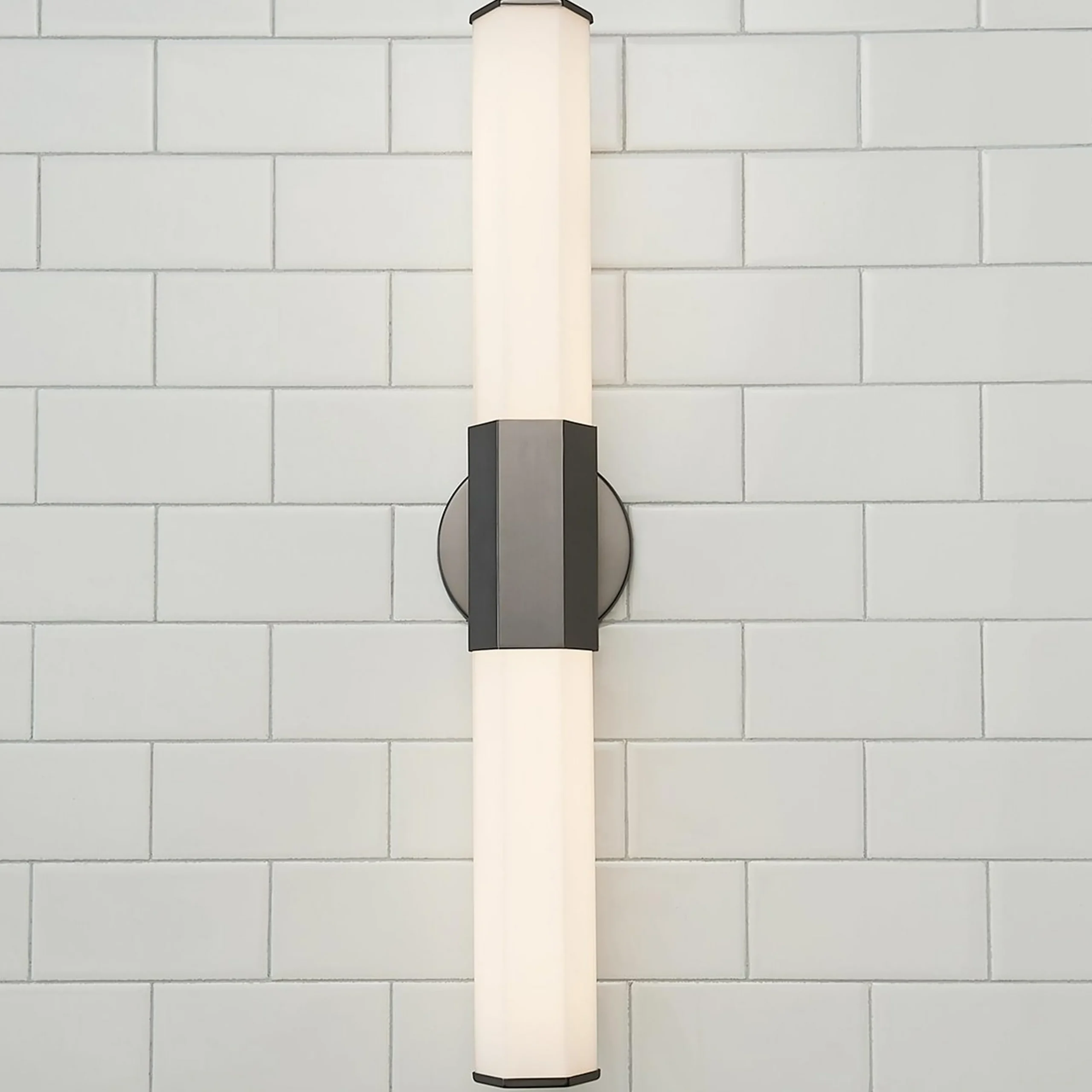 Contemporary Hexagon LED Vanity Light - Small