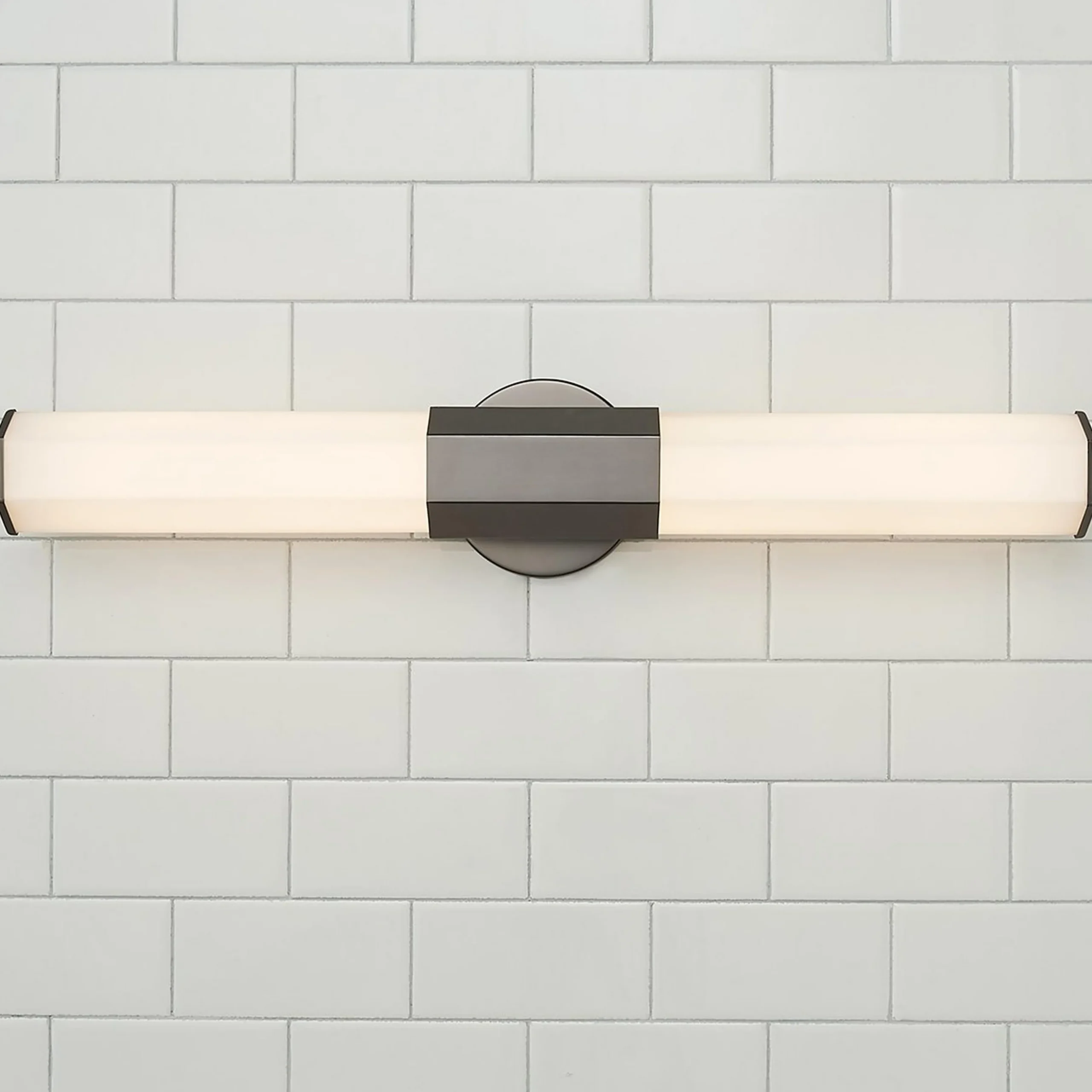 Contemporary Hexagon LED Vanity Light - Small