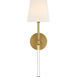 Contemporary Shaded Rod Rechargeable LED Cordless Sconce