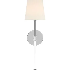 Contemporary Shaded Rod Rechargeable LED Cordless Sconce