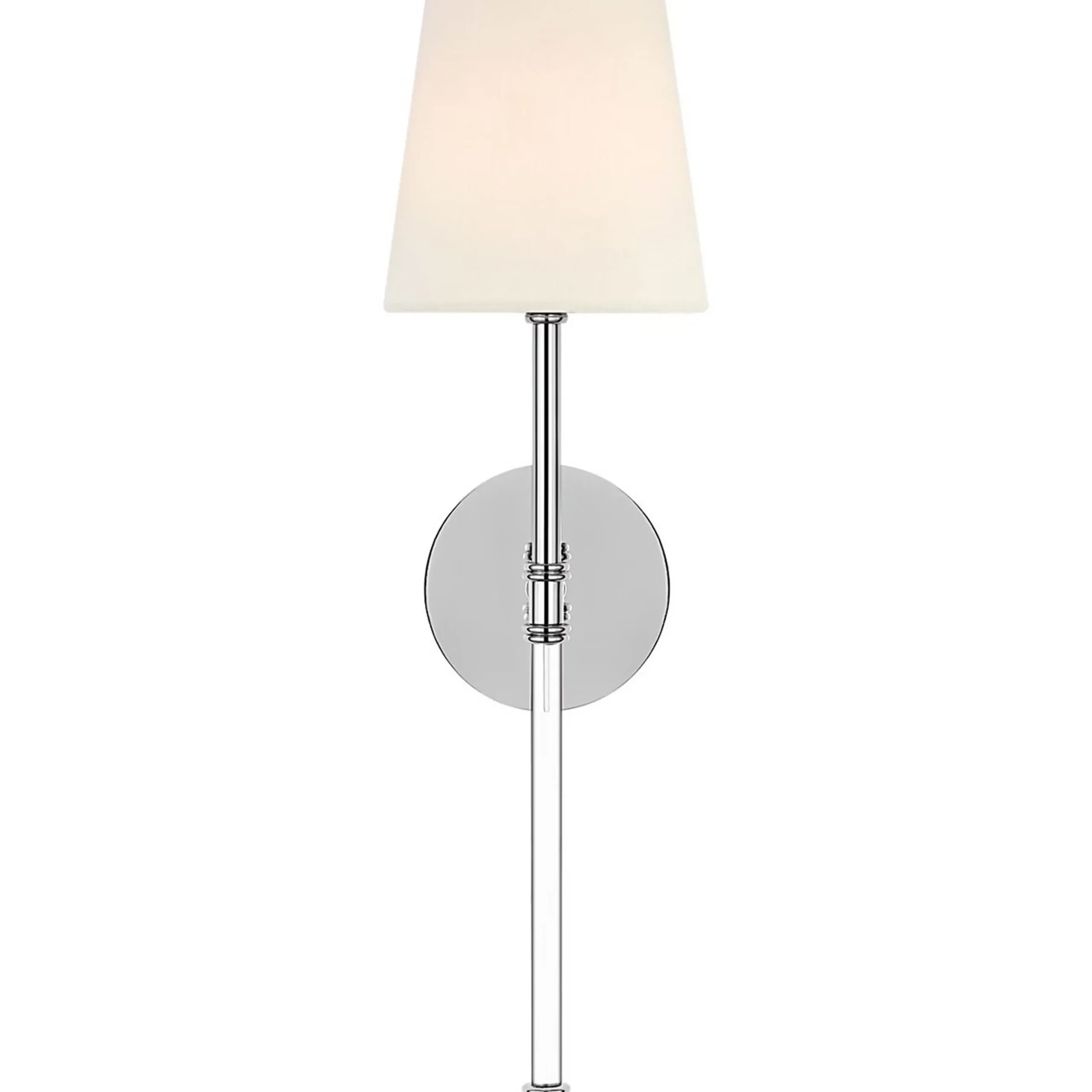 Contemporary Shaded Rod Rechargeable LED Cordless Sconce