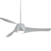 58" Contemporary Twisted Blade LED Ceiling Fan