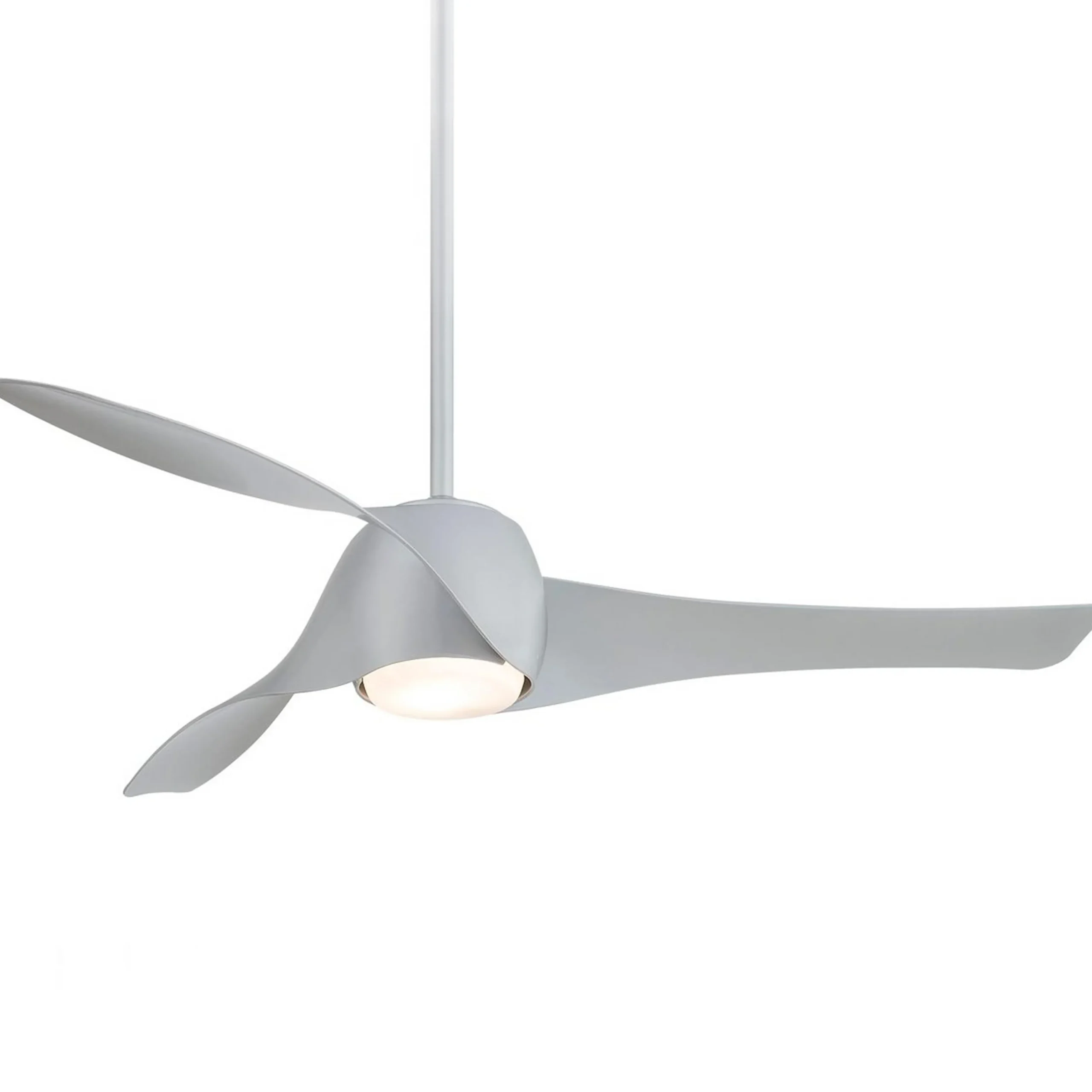 58" Contemporary Twisted Blade LED Ceiling Fan