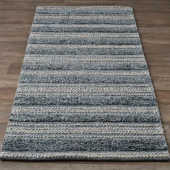 Cool Tweedy Stripe Indoor / Outdoor Runner Rug