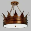 Crown Semi-Flush Ceiling Light