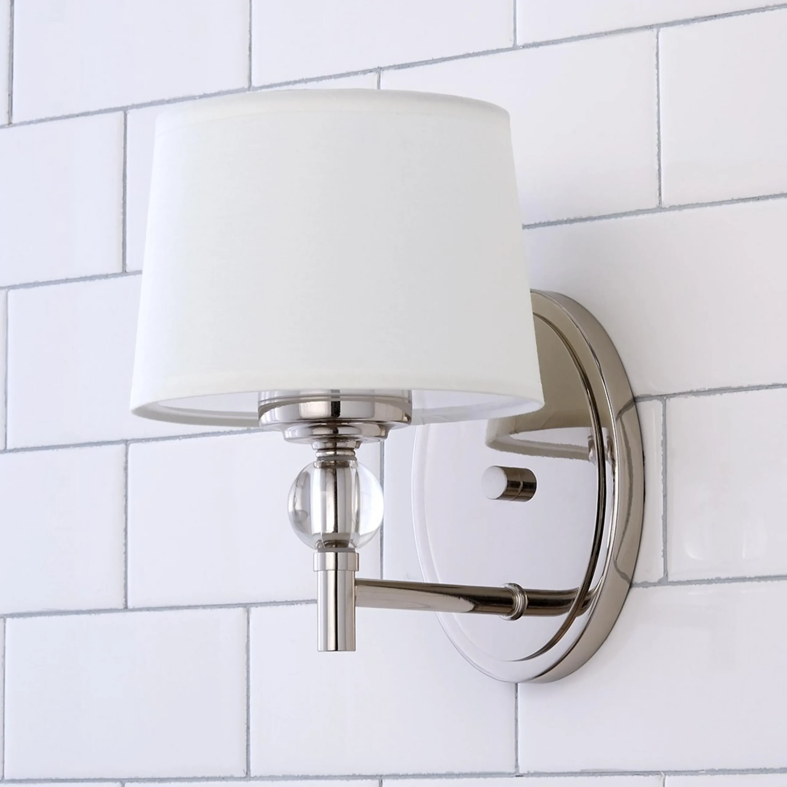Crystal Accent Bath Sconce