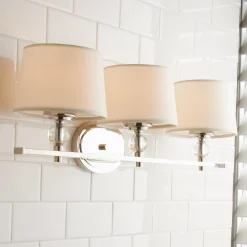 Crystal Accent Vanity Light - 3 light