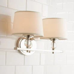 Crystal Accent Vanity Light - 2 Light