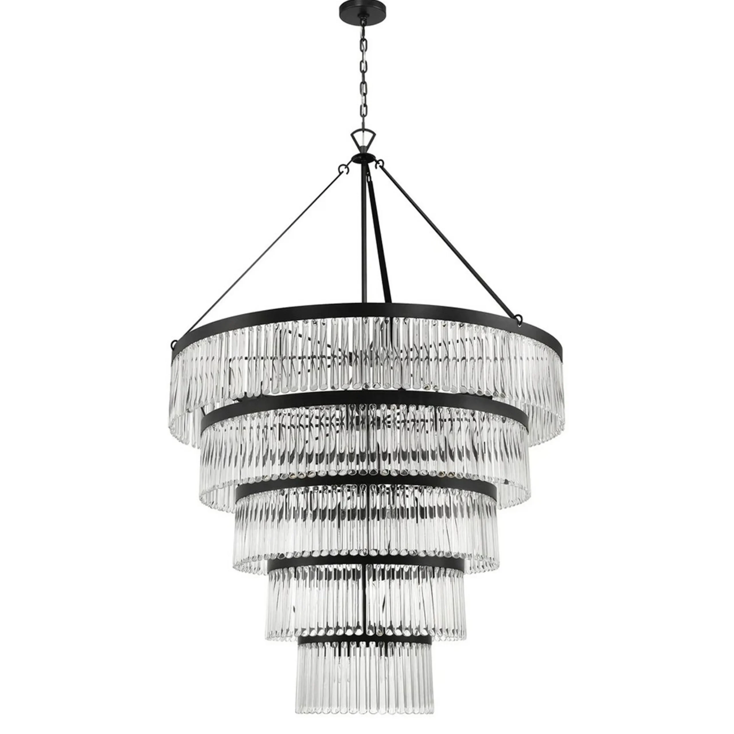 Crystal Alstro Five-Tier Chandelier