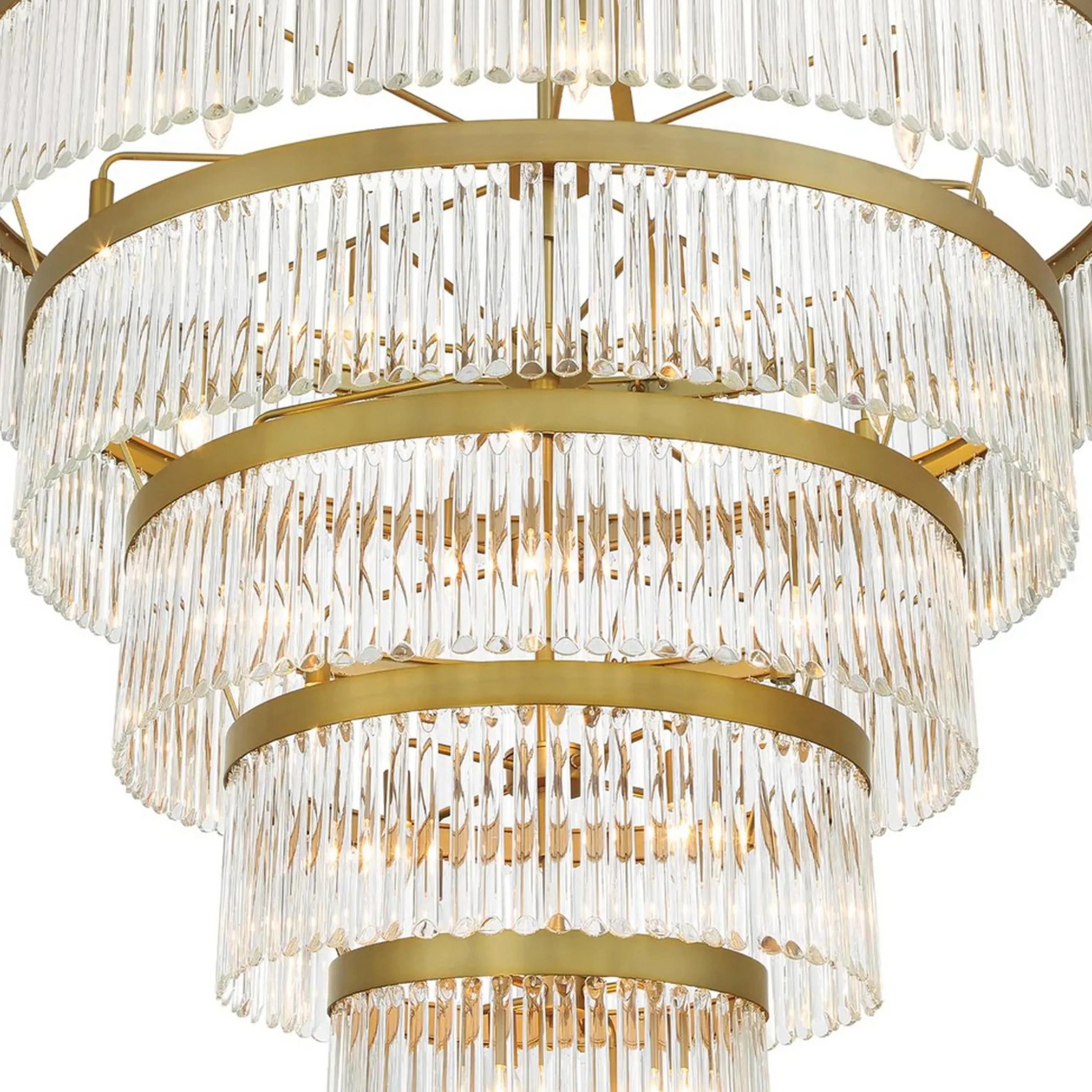 Crystal Alstro Five-Tier Chandelier