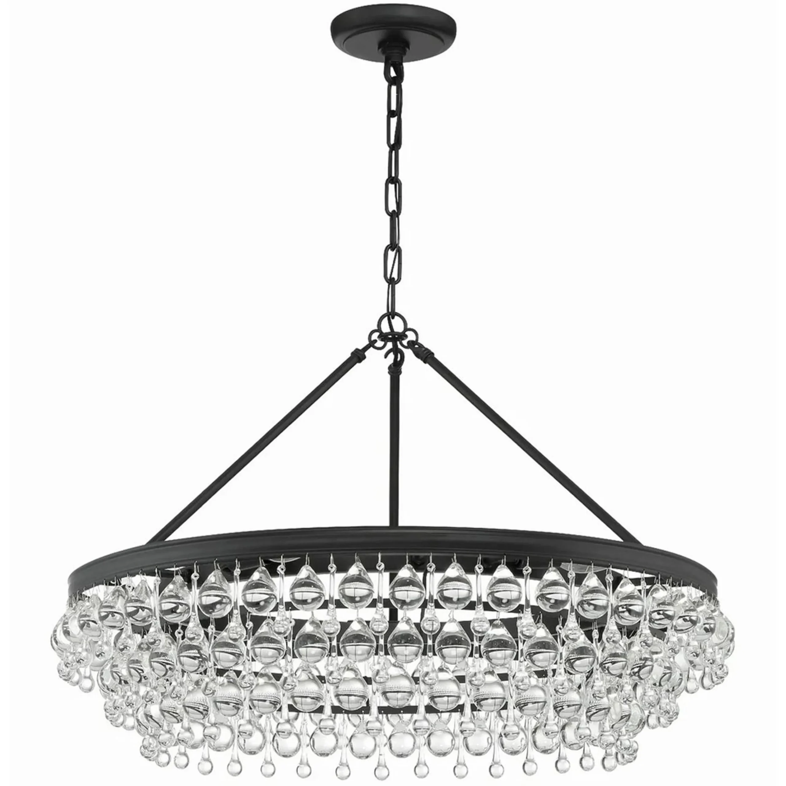 Crystal Ball Wedding Cake Chandelier
